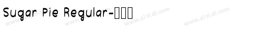 Sugar Pie Regular字体转换